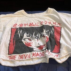 St. John's Bay White and Red Graphic Kids Tee